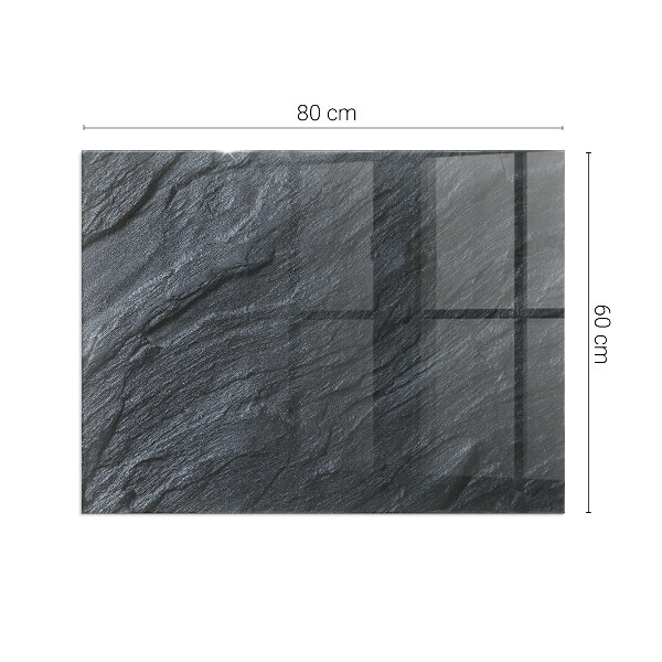 Rettangolare vetro sotto stufa Texture della superficie della pietra