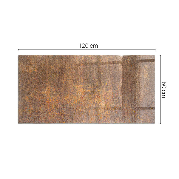 Rettangolare vetro sotto stufa Texture ruggine sullo sfondo