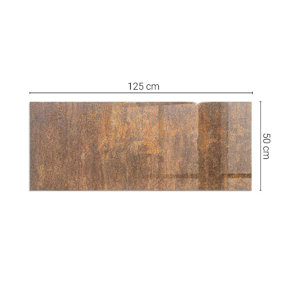 Rettangolare vetro sotto stufa Texture ruggine sullo sfondo