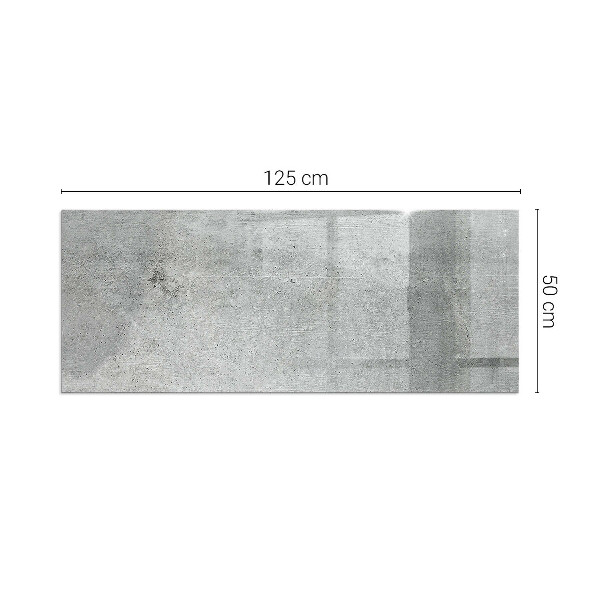 Rettangolare vetro sotto stufa Texture di cemento grezzo