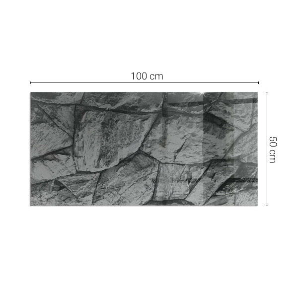 Rettangolare vetro sotto stufa Modello in pietra naturale