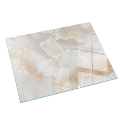 Rettangolare vetro sotto stufa Modello in pietra naturale