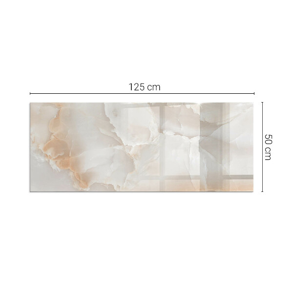 Rettangolare vetro sotto stufa Modello in pietra naturale
