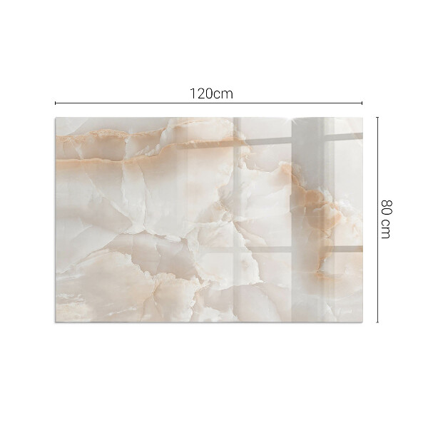 Rettangolare vetro sotto stufa Modello in pietra naturale