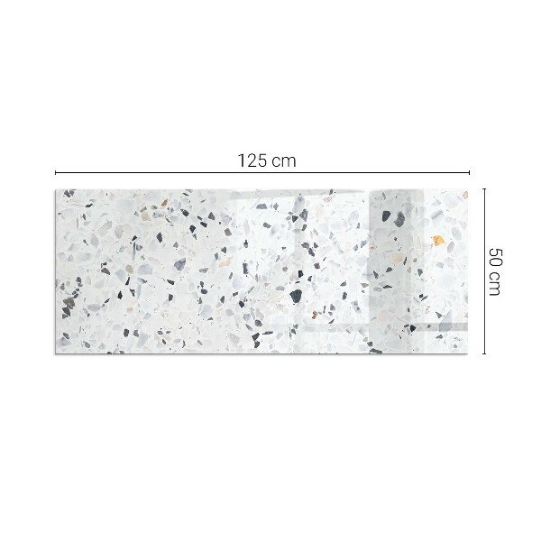 Rettangolare vetro sotto stufa Motivo in pietra con particelle