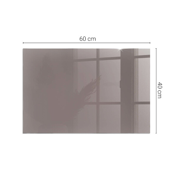 Rettangolare vetro sotto stufa Colore Beige
