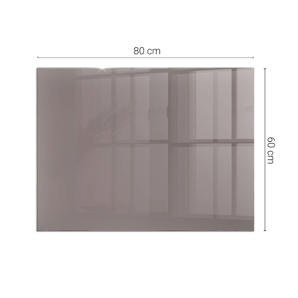 Rettangolare vetro sotto stufa Colore Beige