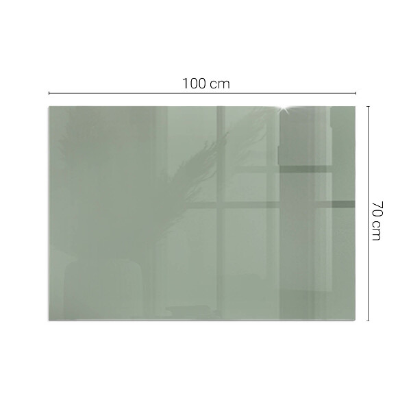 Rettangolare vetro sotto stufa Colore grigio-verde