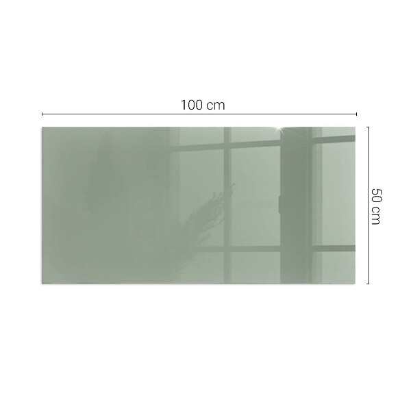 Rettangolare vetro sotto stufa Colore grigio-verde