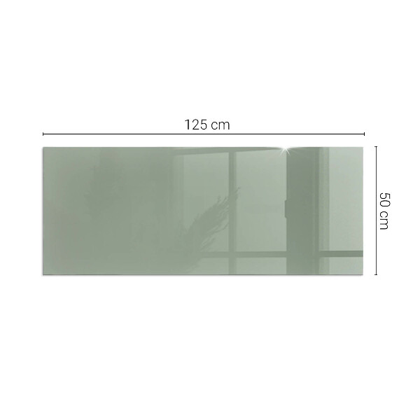 Rettangolare vetro sotto stufa Colore grigio-verde