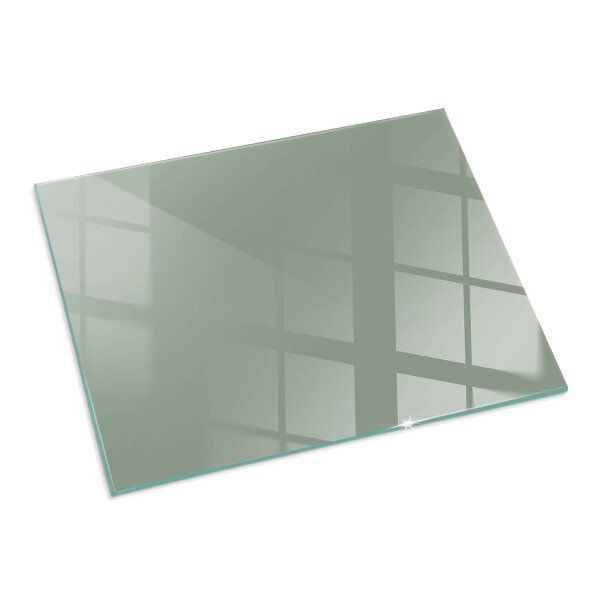 Rettangolare vetro sotto stufa Colore grigio-verde