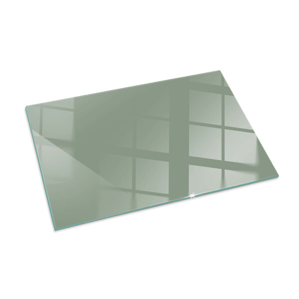 Rettangolare vetro sotto stufa Colore grigio-verde