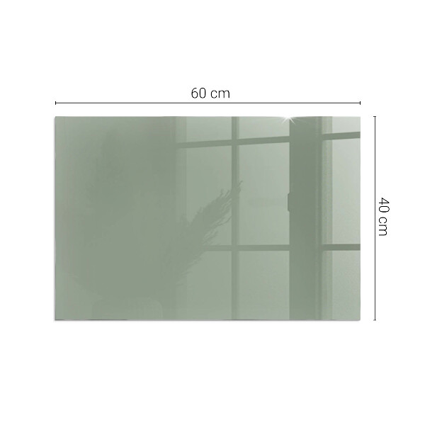 Rettangolare vetro sotto stufa Colore grigio-verde