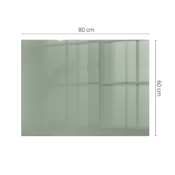 Rettangolare vetro sotto stufa Colore grigio-verde