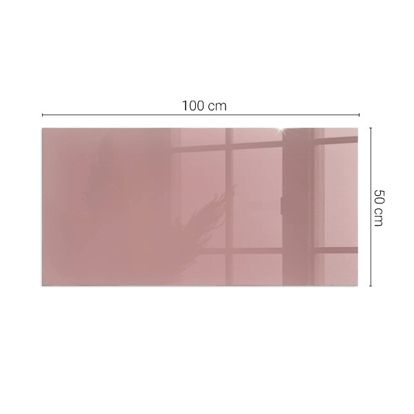 Rettangolare vetro sotto stufa Colore rosa