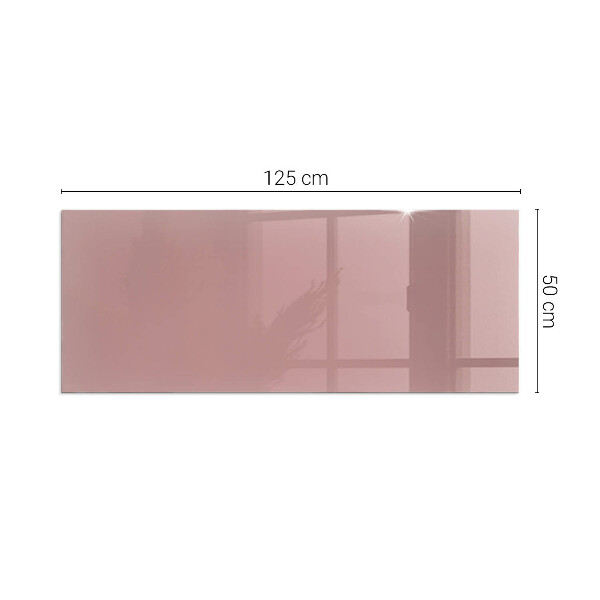 Rettangolare vetro sotto stufa Colore rosa