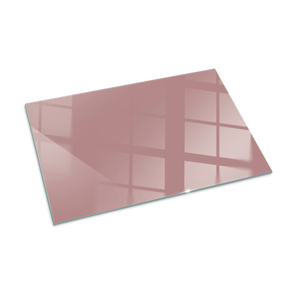 Rettangolare vetro sotto stufa Colore rosa