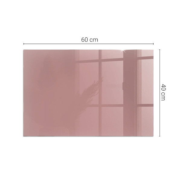 Rettangolare vetro sotto stufa Colore rosa