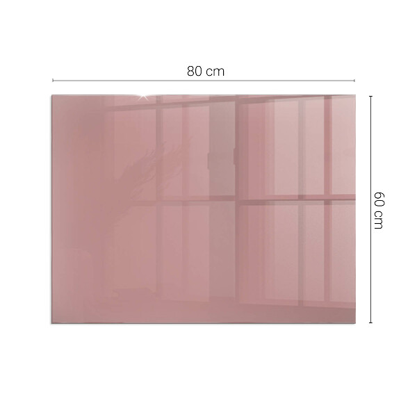 Rettangolare vetro sotto stufa Colore rosa