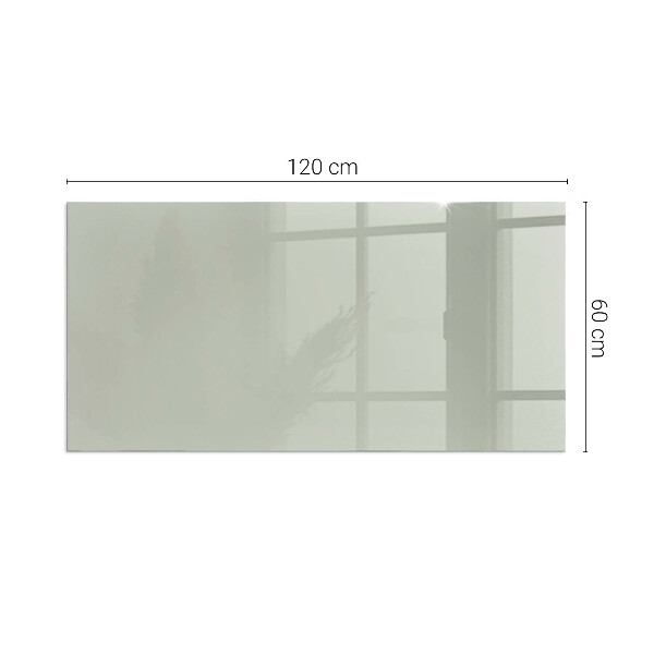 Rettangolare vetro sotto stufa Colore Grigio-verde
