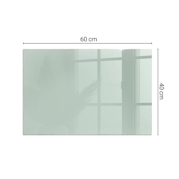 Rettangolare vetro sotto stufa Colore Verde chiaro