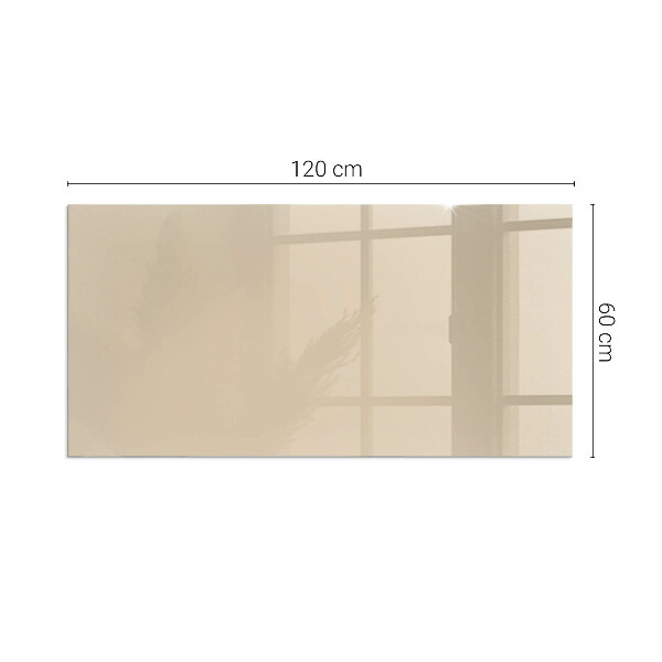 Rettangolare vetro sotto stufa Colore Beige