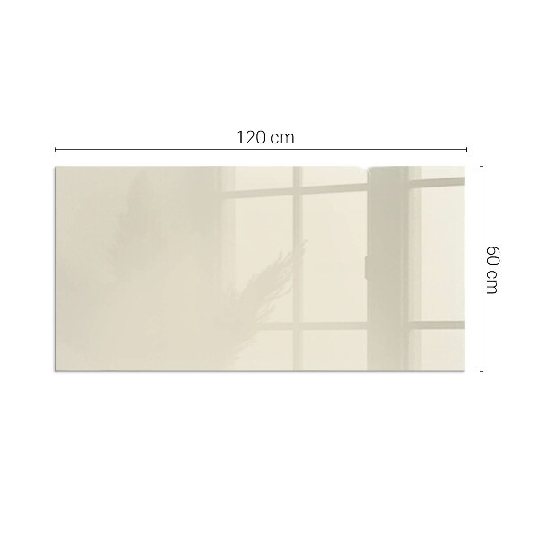 Rettangolare vetro sotto stufa Colore Beige