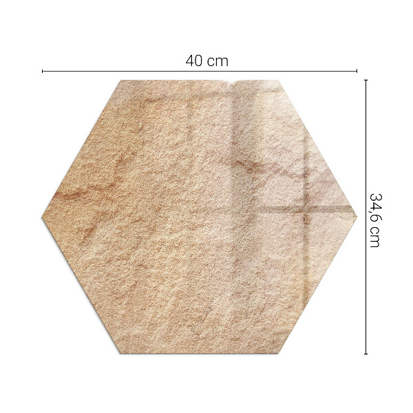 Esagonale vetro sotto stufa Texture della pietra naturale