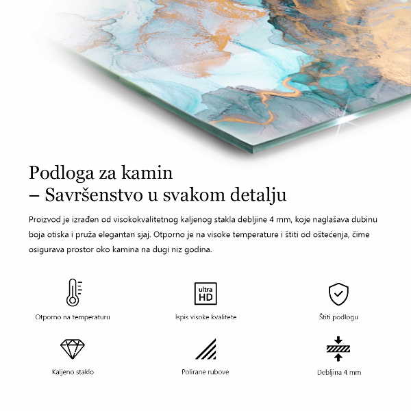 Esagonale vetro sotto stufa Motivo decorativo a mosaico