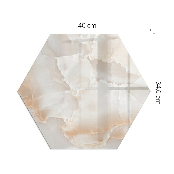 Esagonale vetro sotto stufa Modello in pietra naturale