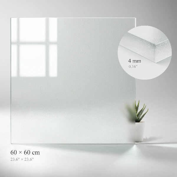 Piano per tavolo quadrato traslucido