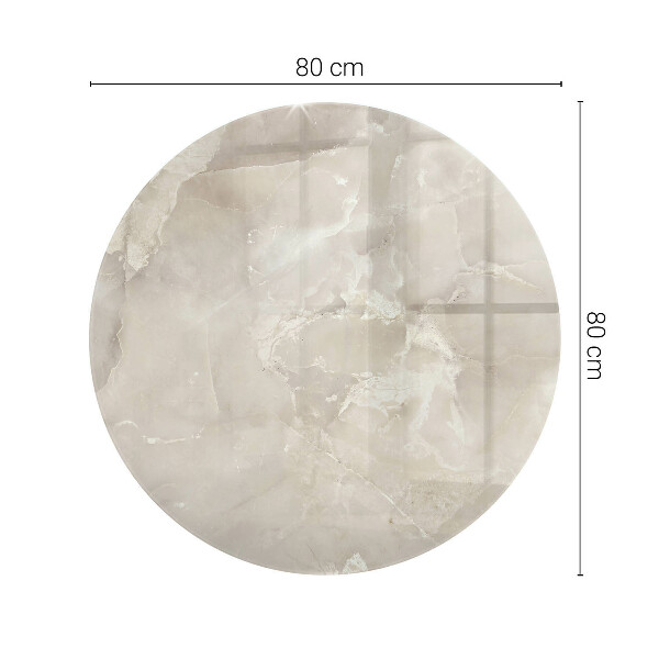 Top tavolo rotondo Composizione grafica in marmo