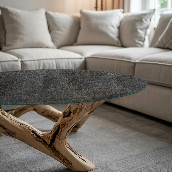 Top tavolo rotondo Motivo a trama di pietra