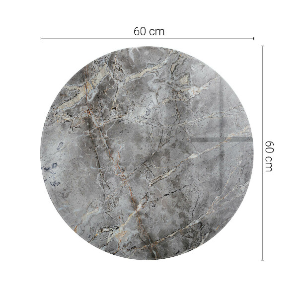 Top tavolo rotondo Elegante motivo in marmo
