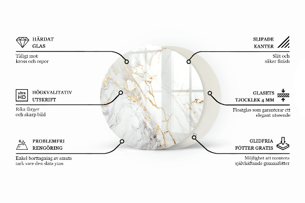 Top tavolo rotondo Struttura in legno ecologico