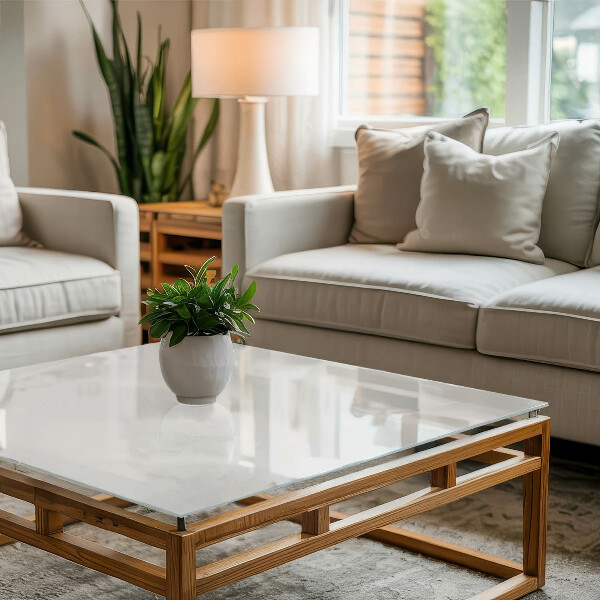 Piano del tavolo rettangolare Bianco puro