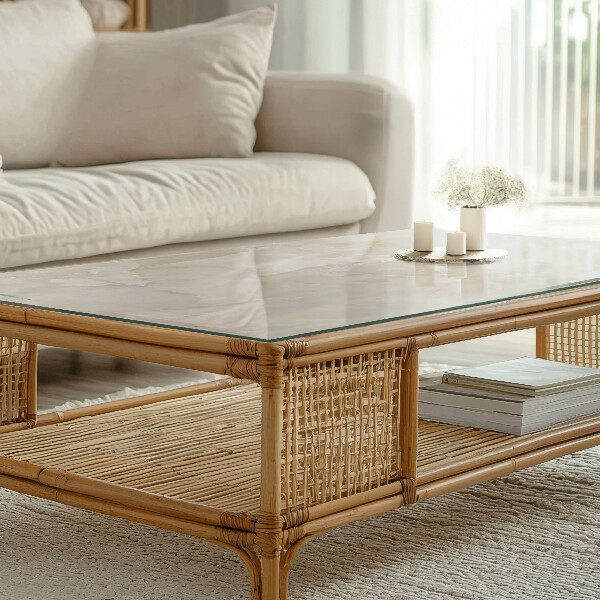 Piano del tavolo rettangolare Composizione grafica in marmo