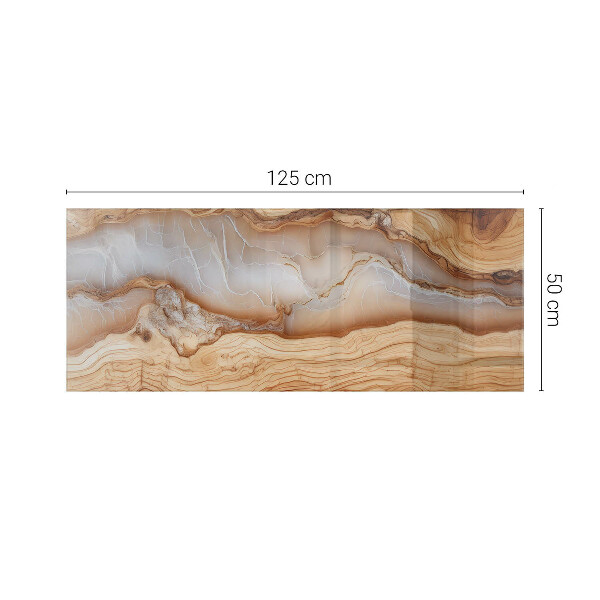 Piano del tavolo rettangolare Legno in armonia con la resina