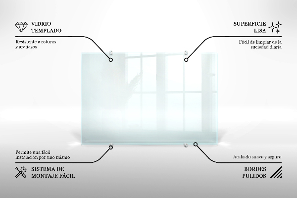Trasparente rivestimento parete cucina 100x30 cm