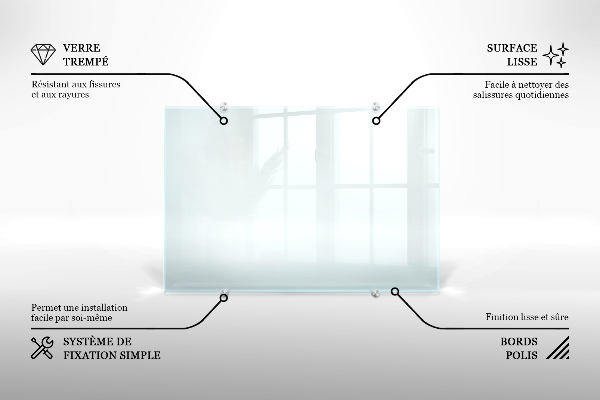Trasparente rivestimento parete cucina 100x30 cm