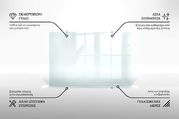 Trasparente pannello paraschizzi cucina 60x60 cm