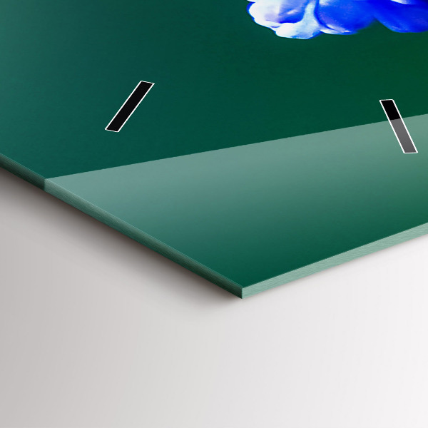 Orologio verticale Fiori blu