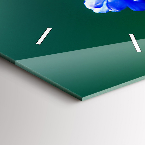 Orologio verticale Fiori blu