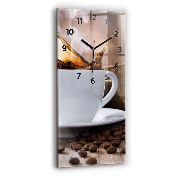 Orologio verticale Una tazza di caffè
