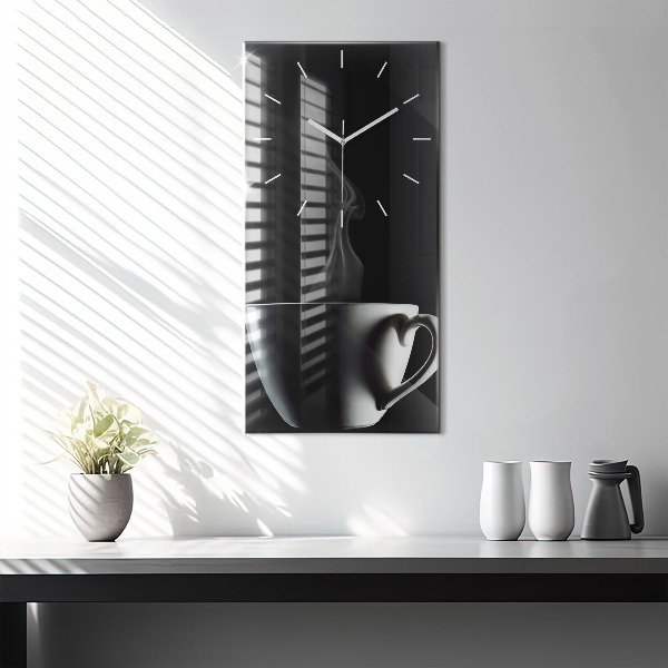 Orologio verticale Una tazza di caffè