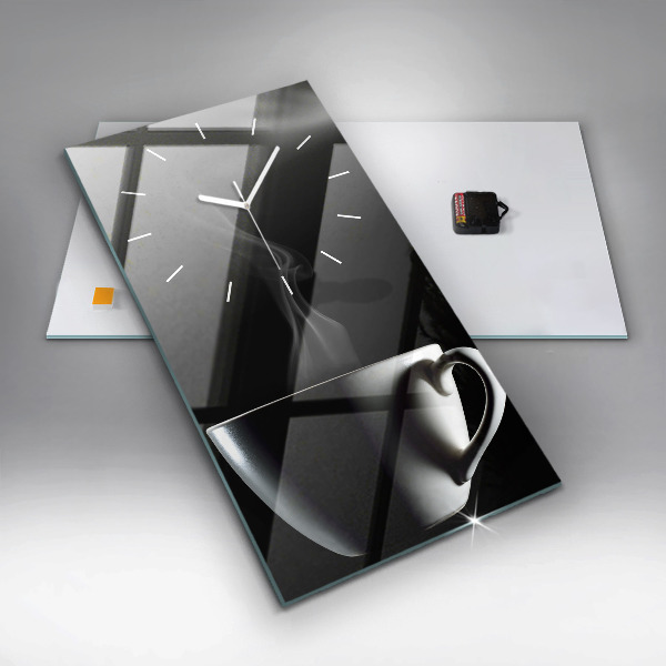 Orologio verticale Una tazza di caffè