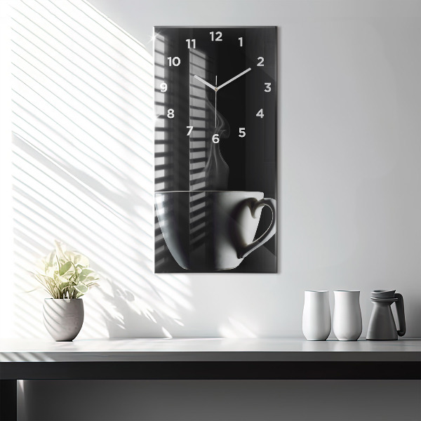 Orologio verticale Una tazza di caffè