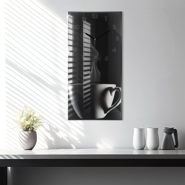 Orologio verticale Una tazza di caffè
