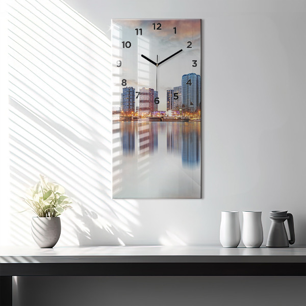 Orologio verticale Panorama con la Torre Eiffel