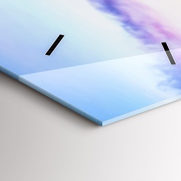 Orologio verticale Il ponte del porto di sera